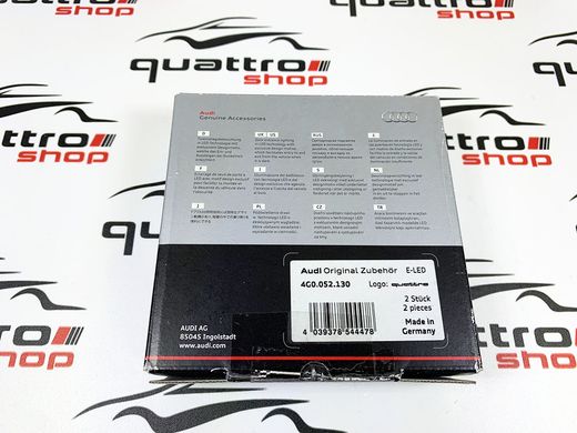 Комплект плафонів підсвічування в двері "Quattro" 2штуки Audi 4G0052130, 4G0 052 130 фото