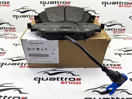 Колодки гальмівні передні Audi A3 8V / VW Arteon / Golf 7 / Passat B8 / Tiguan 2 5Q0698151AJ, 5Q0 698 151 AJ фото